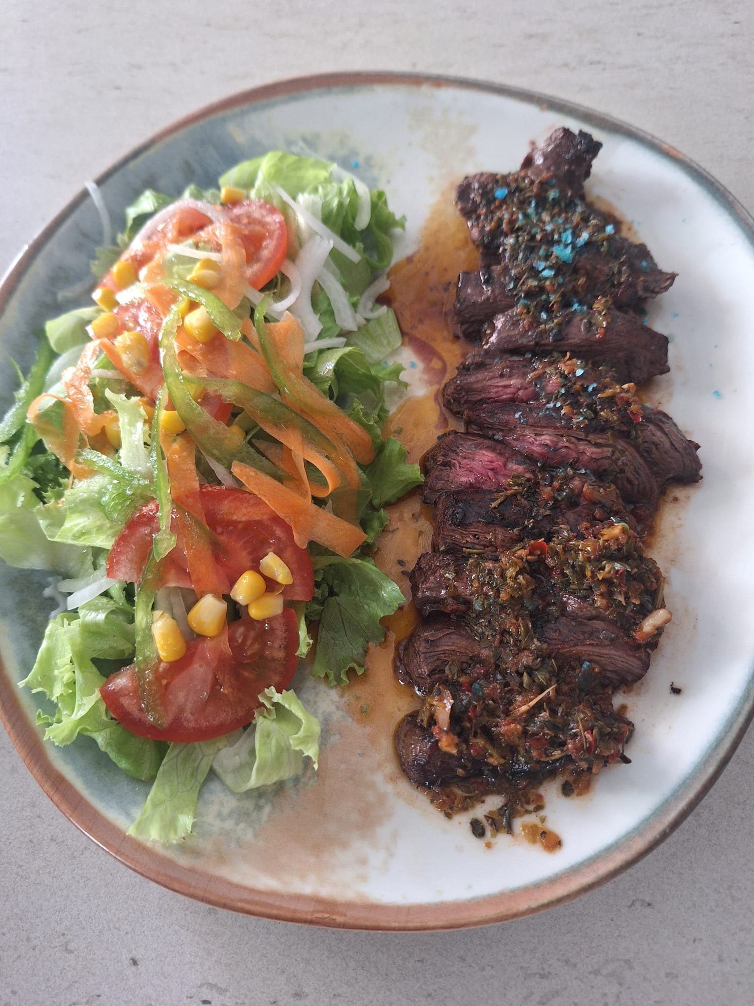 Entraña con chimichurri — El Padrino